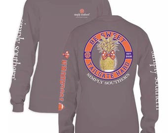 clemson short sleeve hoodie