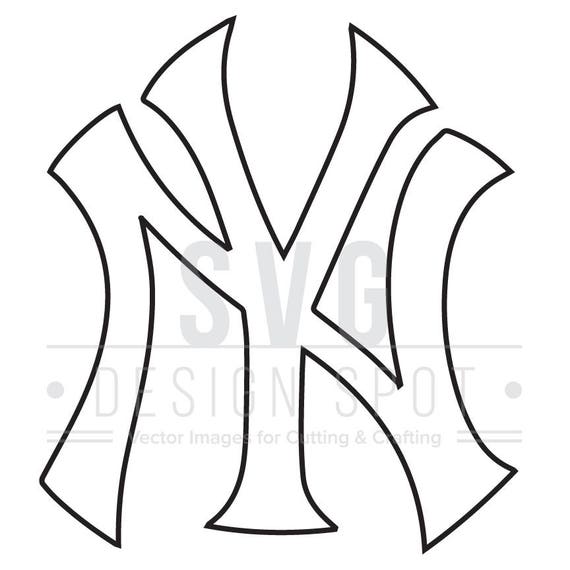 New York Yankees Logo Svg, Dxf, Eps, Png - MLB Svg Files, Baseball Team ...