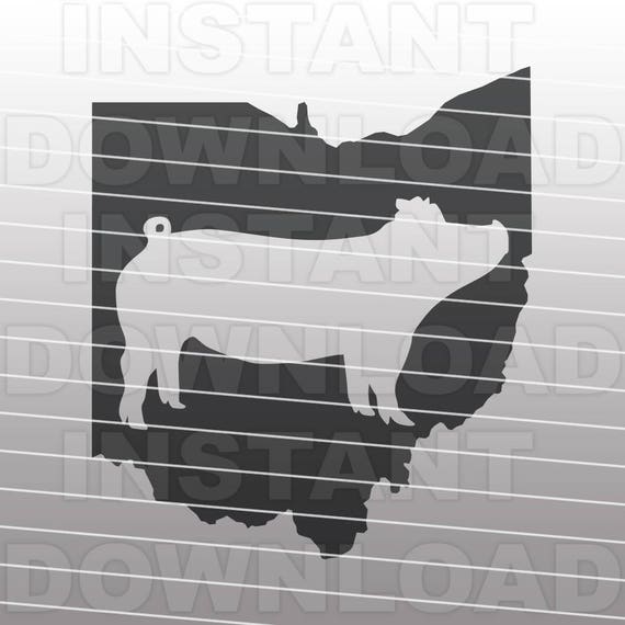 Ohio Livestock Show Pig FFA 4-H SVG File, cricut svg ...