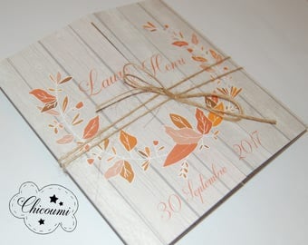 John & Henry wedding invitation