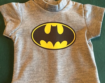18 inch or Bitty Baby doll T-shirt , Super Hero themes hor your favorite foll 3 designs to choosr from