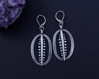 Sunflower floral dangle earrings