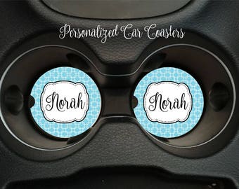 Personalized Car Coasters Monogrammed Car Coasters Personalized Gift