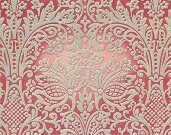 S Antique Vintage Wallpaper Gray Damask On Red By The Yard S Antique Vintage Wallpaper Gray Damask On Red By The Yard