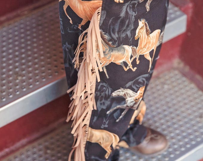 Fringed Pant Set - Cowgirl Birthday - Birthday Outfit - Toddler Girl Clothes - Western Baby Outfit - My First Rodeo - 6 mos to 6 years