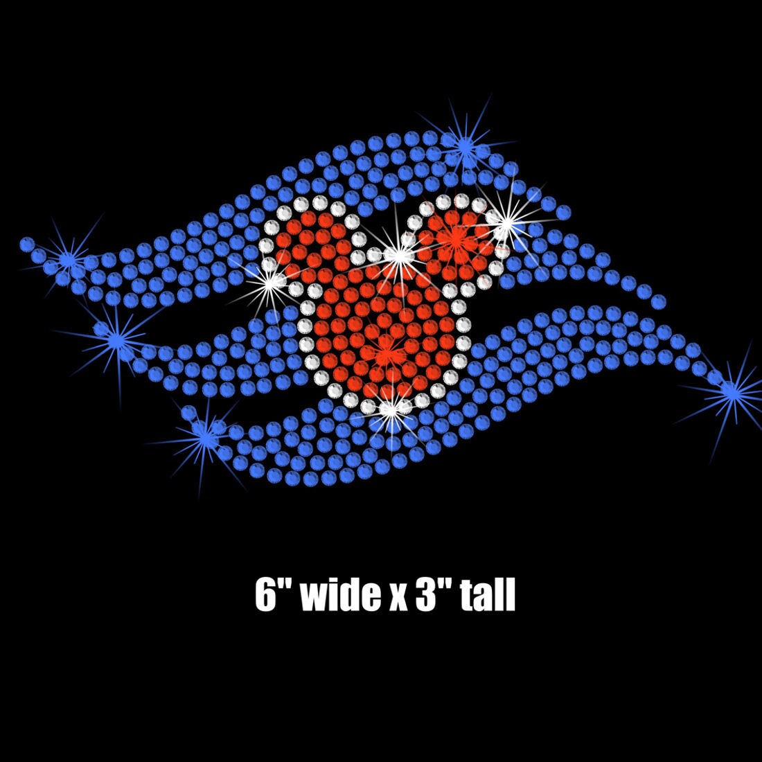 6 Disney Cruise Logo iron on rhinestone transfer