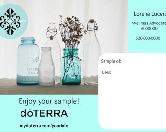 free doterra printable cards sample card sample  Etsy Doterra