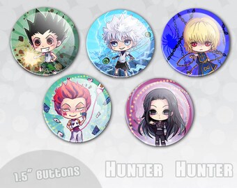 Hunter x Hunter Anime Button Set