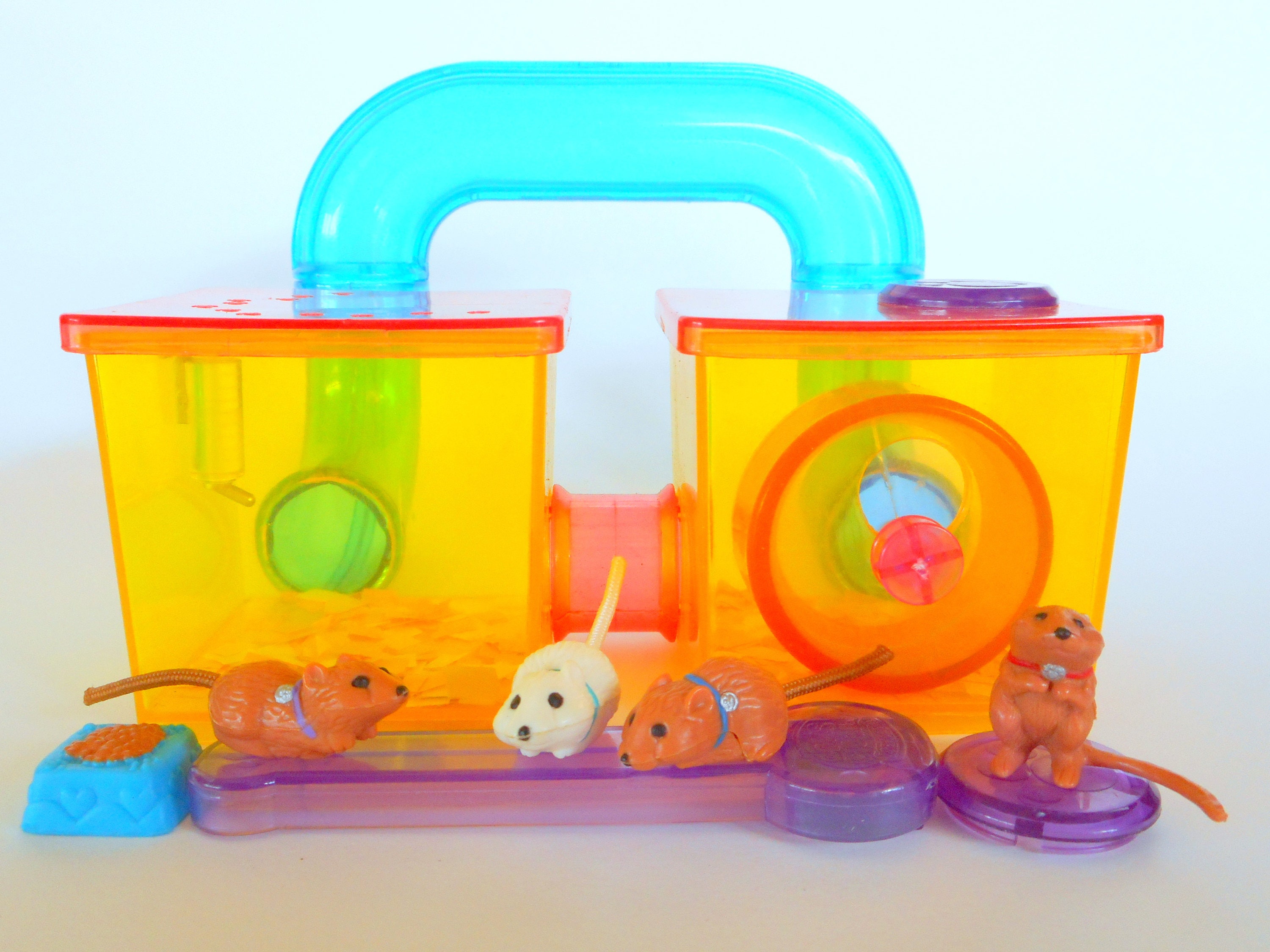 Vintage Littlest Pet Shop Jogging Gerbils with Gerbitrail