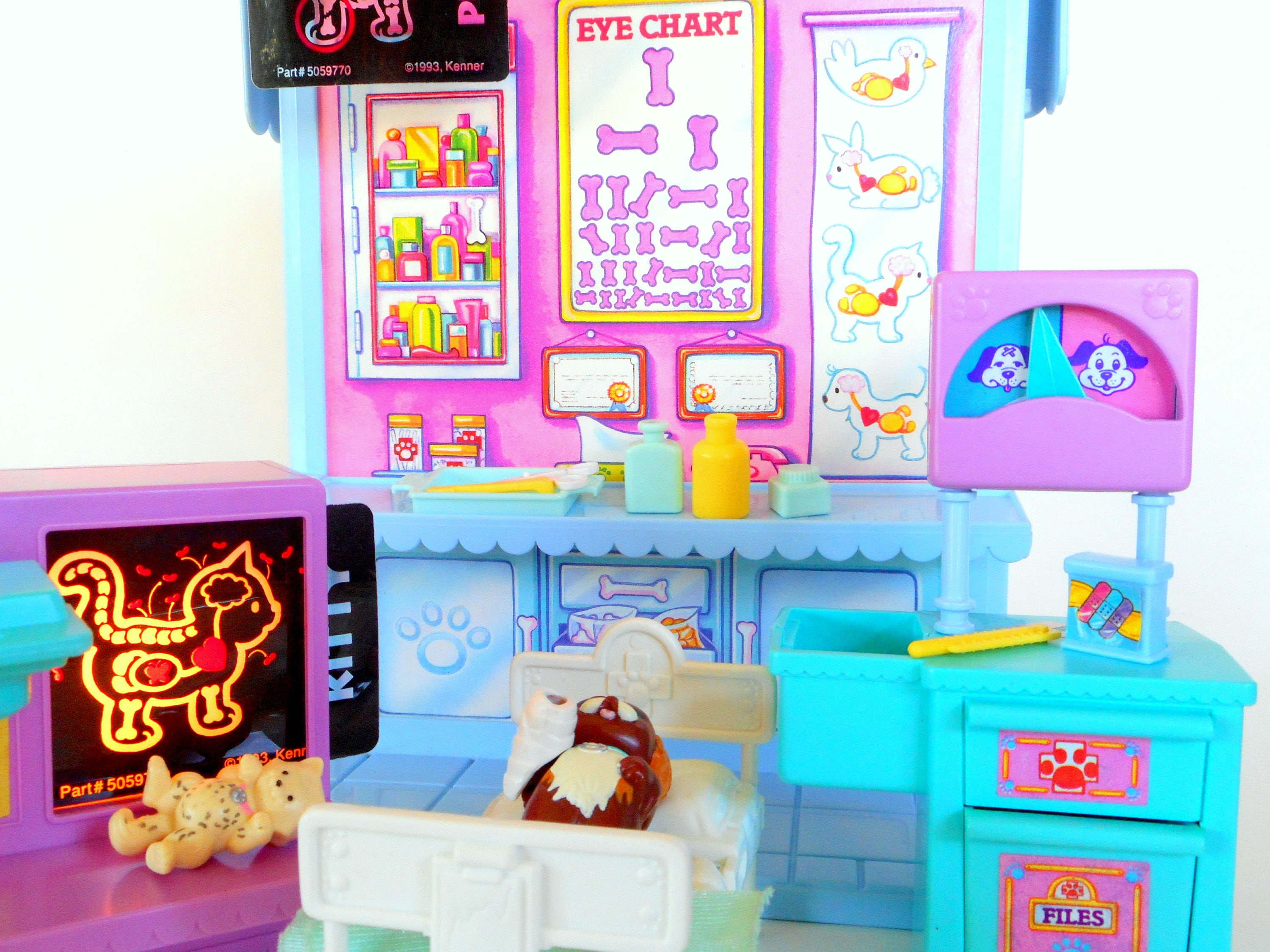 Vintage Littlest Pet Shop Care Center Hospital Playset by