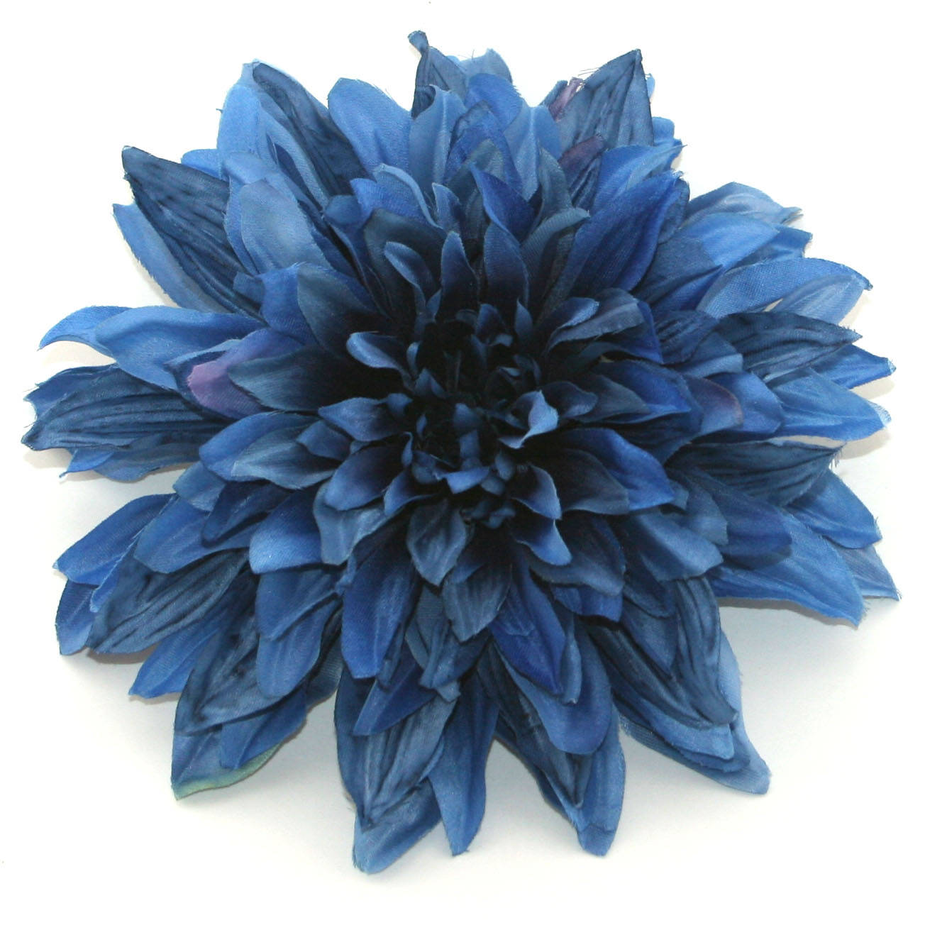 Royal Navy Blue Dinner Plate Silk Dahlia Artificial Flower