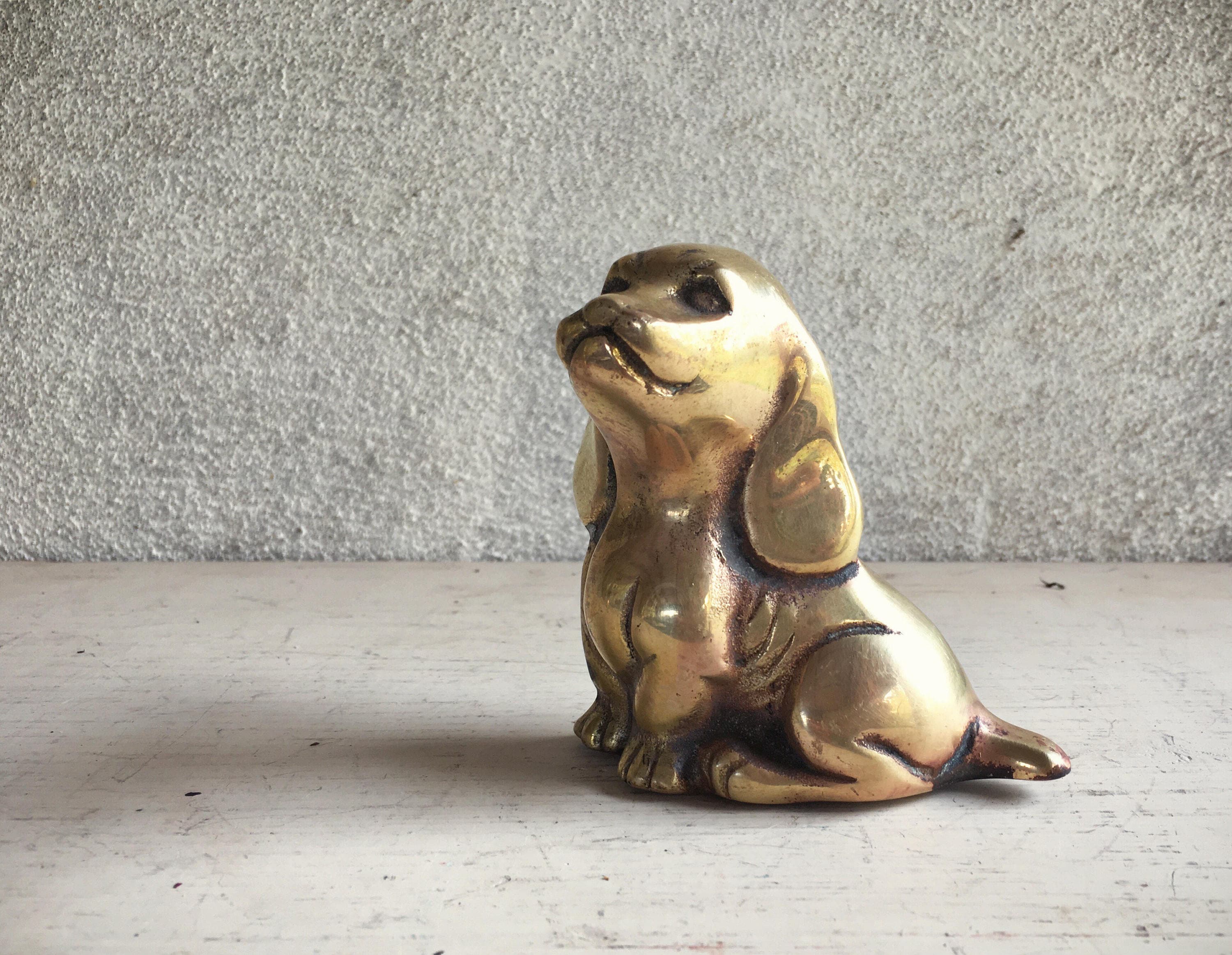 brass dog figurines