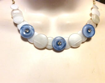 Breakfast at Tiffanys button necklace