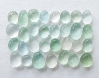 English Sea glass - Whites & Pastel Tints - Lot DC1152