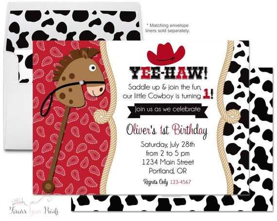 Cowboy Birthday Invitation Cowboy Birthday Invite - Cowboy Party Invitation - Cowboy Party Invite - Cowboy Invitation - Stampede Invitation Il_570xn