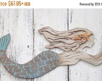 ON SALE Mermaid~ X Large Mermaid Wall Decor~Mermaid Decor~Mermaid Wall Art~Mermaid Wall Decor~Mermaid Decor~Patina~Nautical~Mermaid Wall Dec