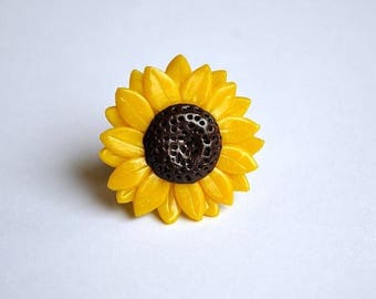 ON SALE Sunflower Ring