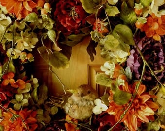 Fall Wreath , Rustic Wreath , Door Wreath , Wreath Fall , Autumn Wreath , Fall Hydrangea ,