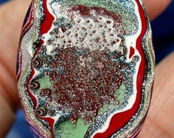 Fordite Cabochon / Detroit Agate (suzybones) pendant,jewelry