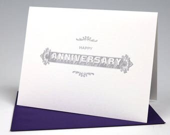 Happy Anniversary Letterpress Card