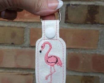 Flamingo Keychain - Flamingo Key Chain - Flamingo Bag Tag - Flamingo - Flamingo Decor - Flamingo Party Favor - Flamingo Bag Charm -