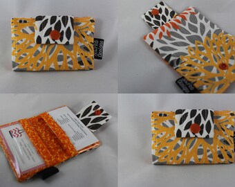 Business Card Wallet, Card Wallet, Business Card Holder, Wallet Card Case, Fabric Card Case, Fabric Wallet, Card Case