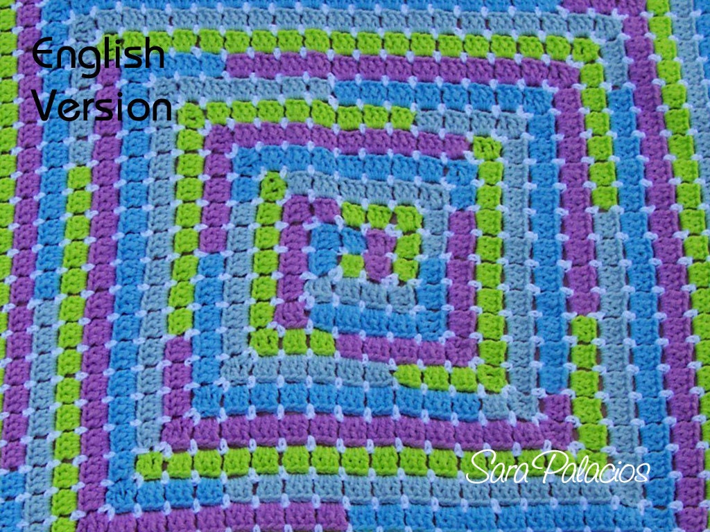 Baby blanket crochet pattern. Math crochet pattern. Crochet