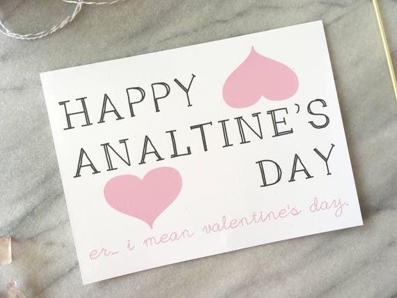 Funny Valentine Sexy Valentine Naughty Valentine Card Anal