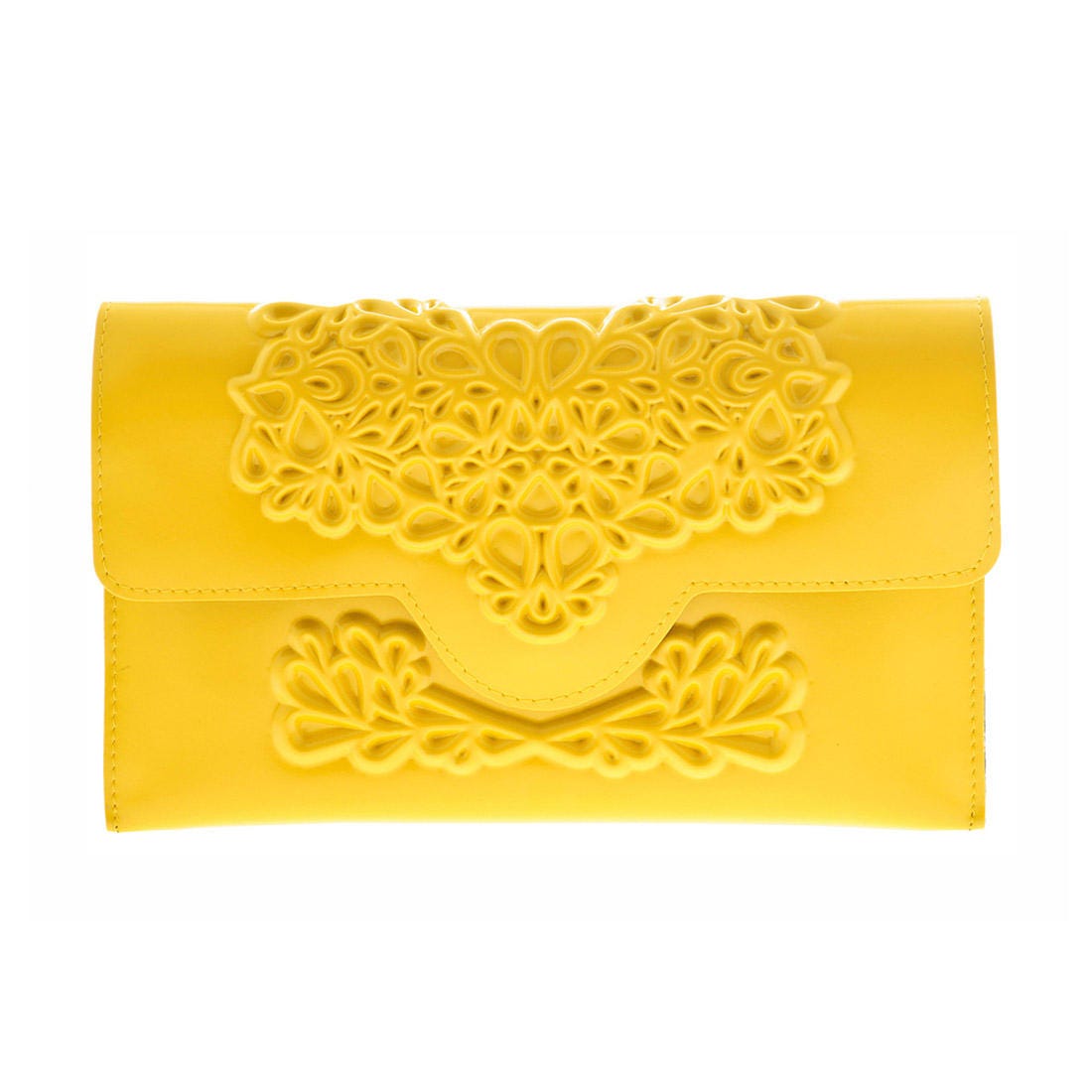 Yellow clutch bag / bright clutch purse / evening handbag