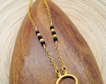 ON SALE Gold Eyeglass Chain, Minimalist Beaded Eyeglass Cord, Beaded Glasses Chain, Glasses Holder, Gold Glasses Chain, Eyeglass Necklace, C