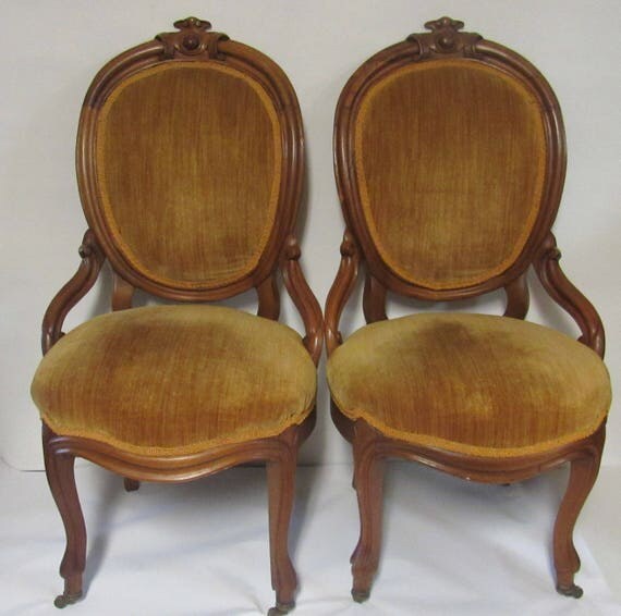 Victorian Rococo Chairs pair