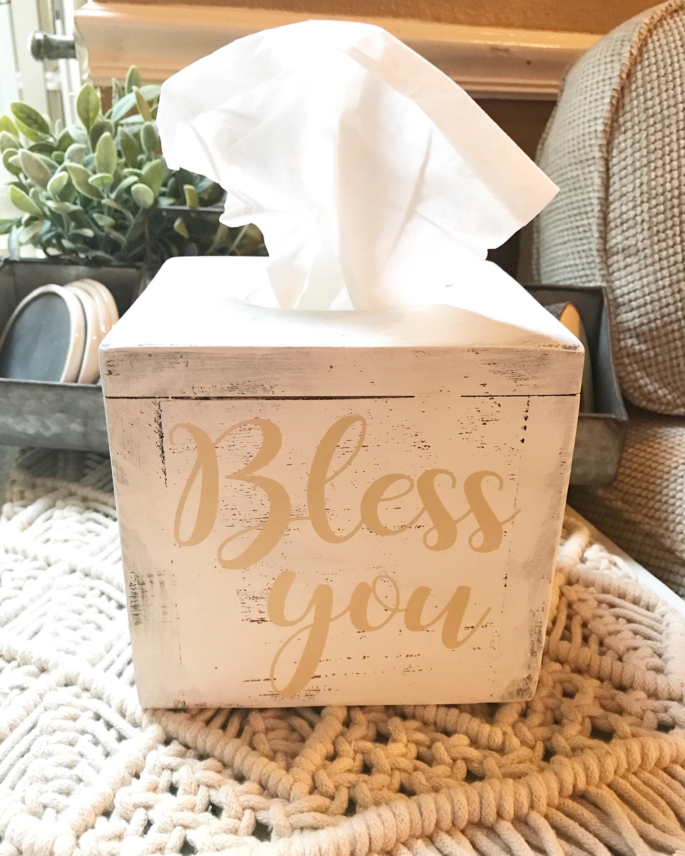 Bless you kleenox box wooden kleenex box tissue holder