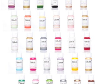 Edible Art Paints, Brushes, Pallet, Sponges for Cake Pop Decoration