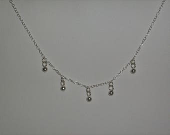 Hand made Collier_Argent massif_Breloque bille_creation_.