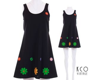 90s Mini Dress Vintage Dress A Line Dress Little Black Dress 90s Clothing does 60s Mod Dress 90s Grunge Clothing Women's Size MEDIUM