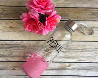 Custom Glittered Water Bottle// Plexus