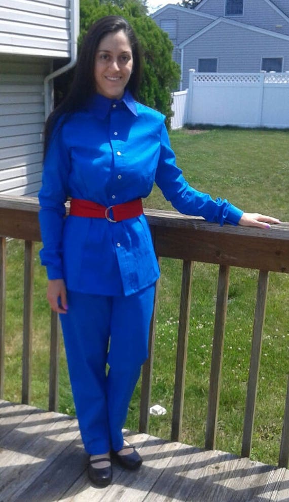 Adult Violet Beauregarde Costume set Willy Wonka and the