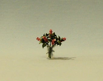 1/2 inch scale miniature-Lilacs in a Vase