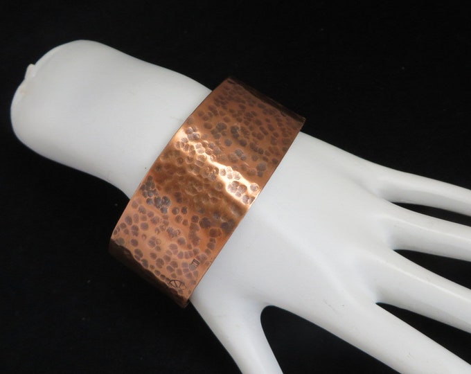 Copper Cuff, Vintage Copper Tone Hammered Cuff, Native American Inspired Bracelet, Gift for Her