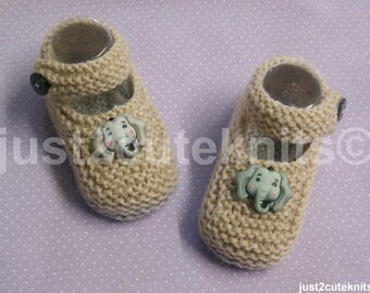 Hand Knitted Designer Baby Boy Booties Newborn Special Occasion Baby Shower Original Reborn Doll #62