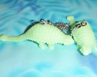Set of Two ~ Glow-in-the-Dark Dinosaurs S-2 ~ Ceiling Fan Pull Chains