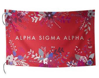 Sublimated Floral Sorority Flag