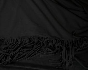 Halloween Costume Fabric Fringed Suede Cloth Fabric Black From Archer
