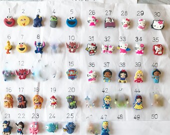 Croc shoe charms add-on(bracelets, shoes, headband)Clog, Jibbitz, party favor, jewelry, extra charm, Trolls, Pokemon, Avenger, Turtles, Lilo
