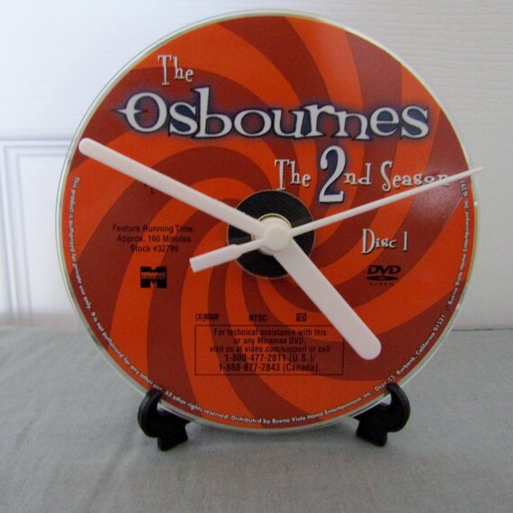 Osbournes CD Clock DIY TV Show Decor Z3