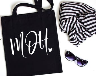 Maid of Honor tote, Wedding Party Tote, Wedding Party Gift, Tote Bag, Wedding Gift, Personalized Tote, Bridal Party Tote