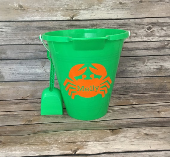 Personalized Beach Pail and Shovel Set Beach Bucket Beach