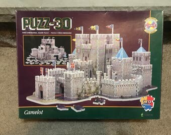 PUZZ 3D Jigsaw Puzzle Camelot 620 Pieces Milton Bradley