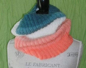 Fresh Style Cowl, Hand Knit, Scarf, Cowl ,Infinity, Hand Knitted, Yarn Pegasus