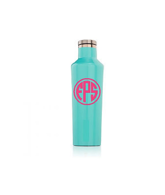 Personalized 16 oz Corkcicle canteen. Monogram or name